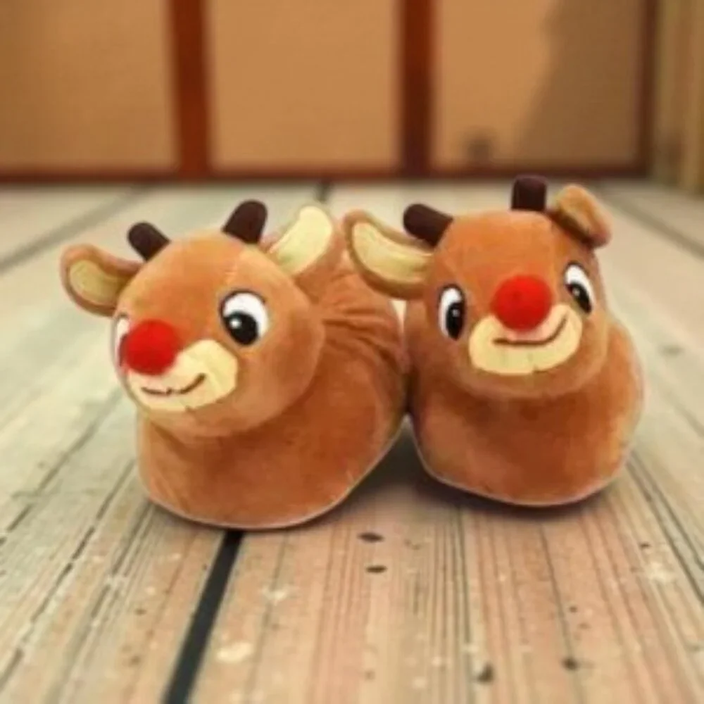 NWT Rudolph The Red Nosed Reindeer Slippers 4T
